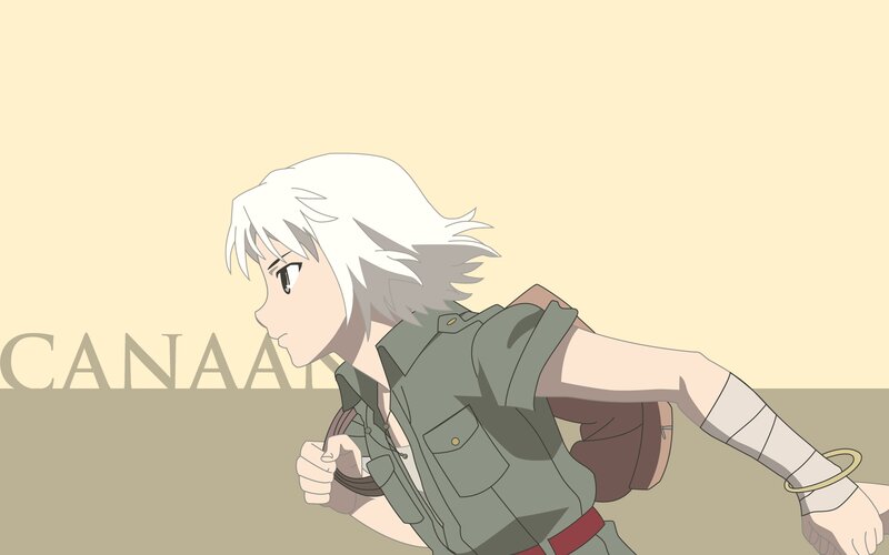 Anime Character Running — Beige