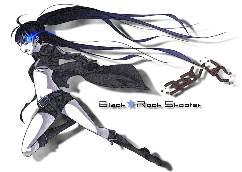 Anime Character Running — Black, Dynamic