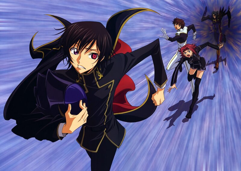 Anime Character Running — Blue, Dramatic