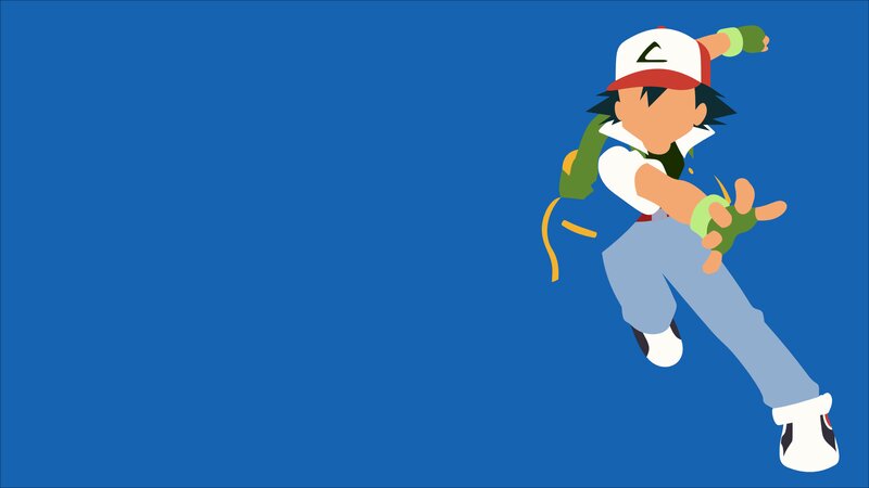 Anime Character Running — Blue, Dynamic, Vector Art