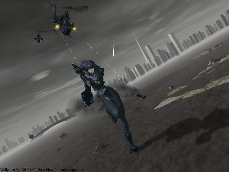 Anime Character Running — Gray, Dramatic