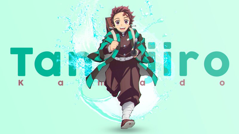 Anime Character Running — Green, Energetic