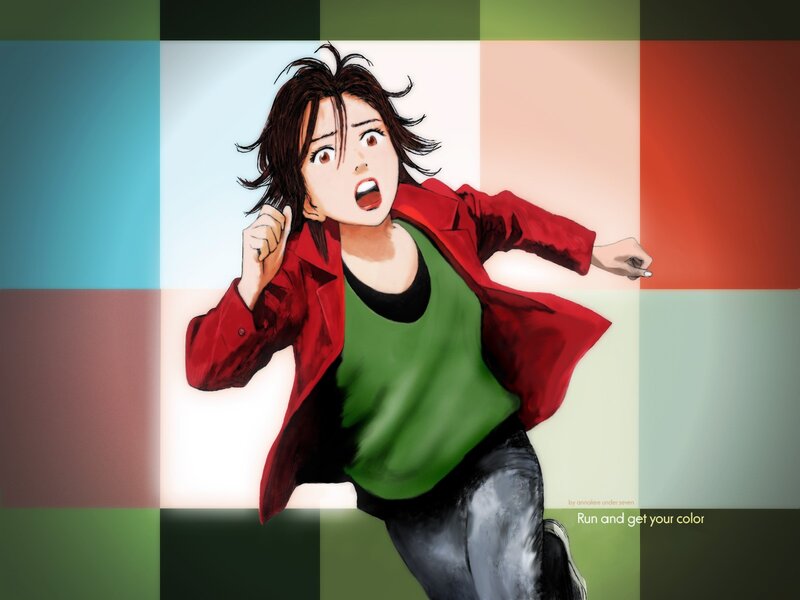 Anime Character Running — Red, Dynamic