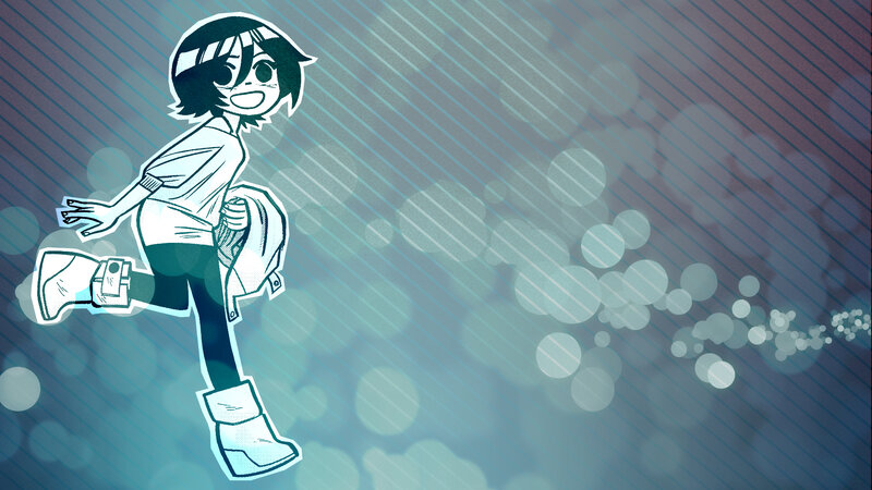 anime character running