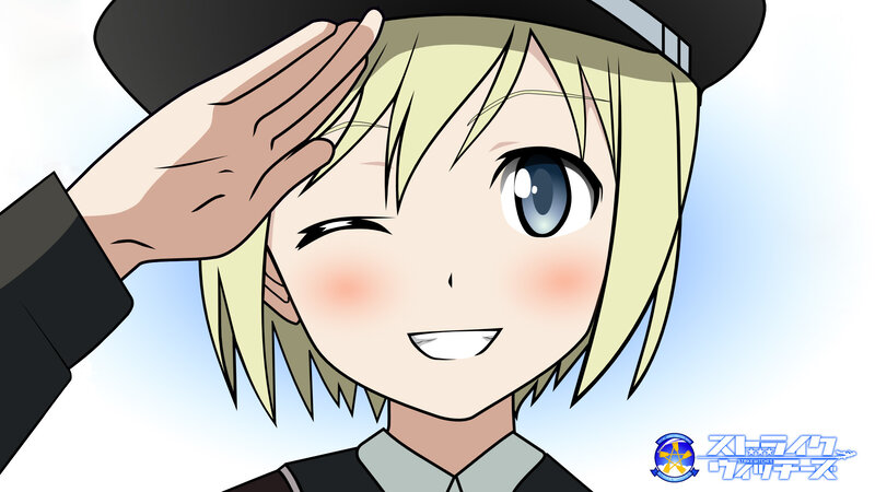 anime character saluting