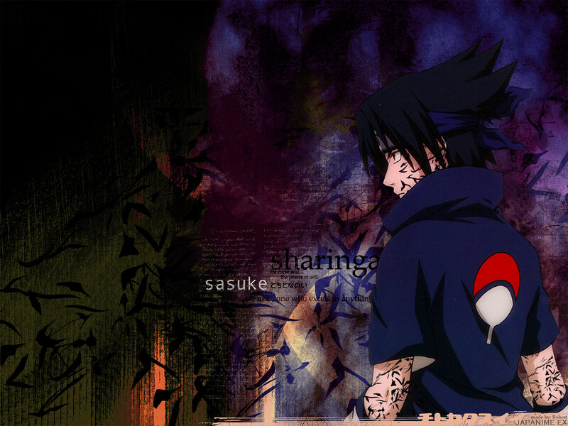 Anime Character Sasuke — Blue, Dramatic