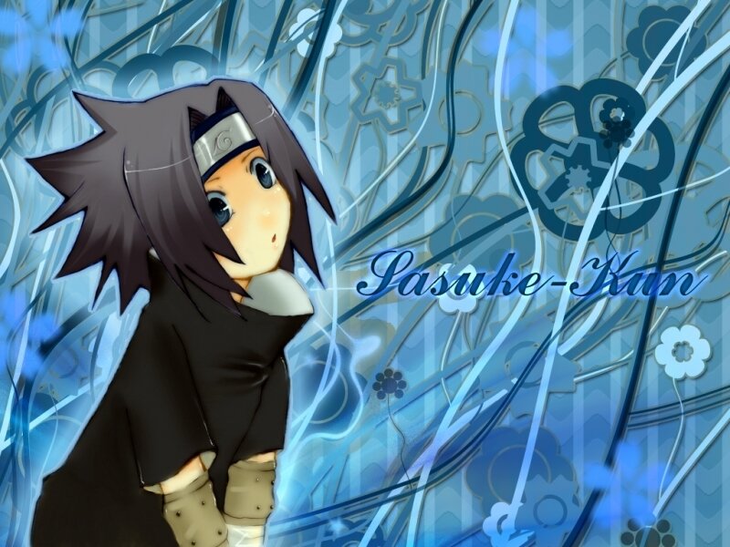 Anime Character Sasuke — Blue