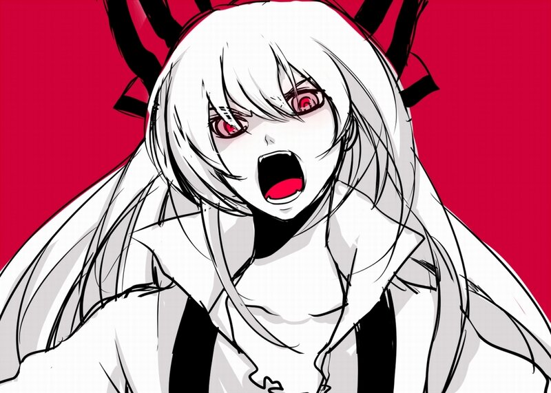 anime character screaming