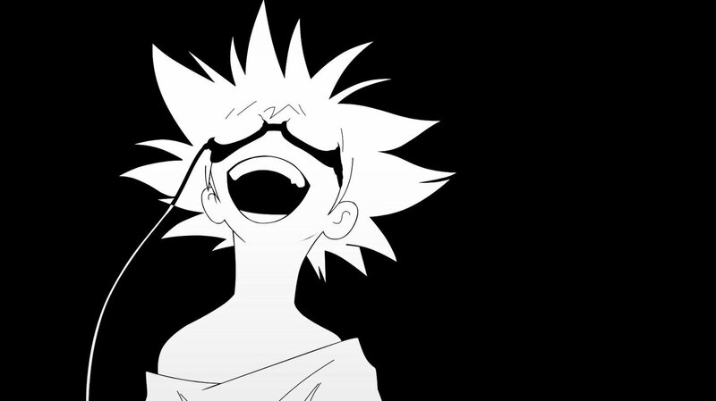 anime character screaming