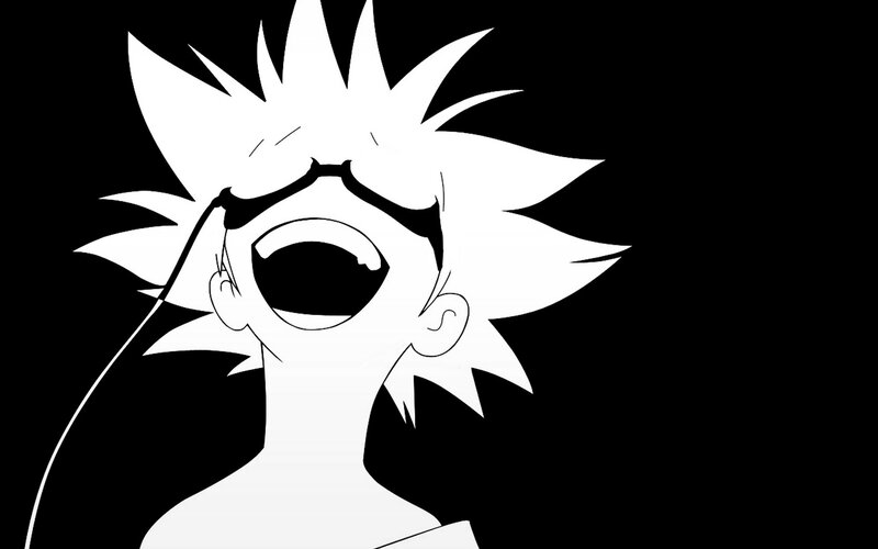 Anime Character Screaming — Black, Dramatic, Manga, Spiky Hair