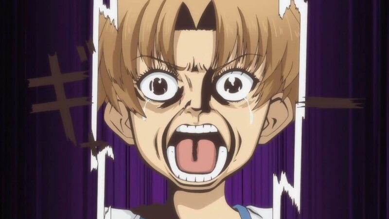 anime character screaming in distress