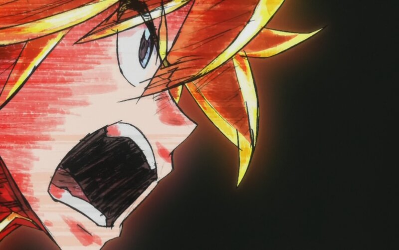 Anime Character Screaming — Red, Dramatic, Screaming Face