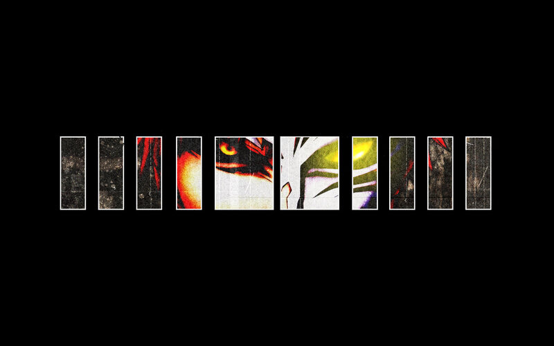 Anime character sequence panels