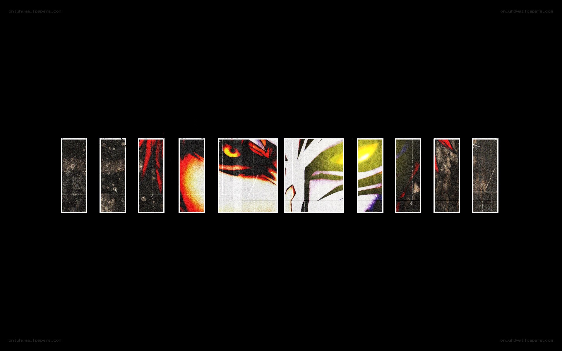 Anime character sequence panels