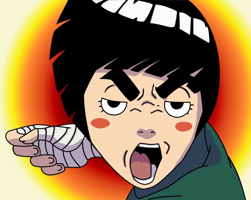 Anime Character Shouting — Black, Intense