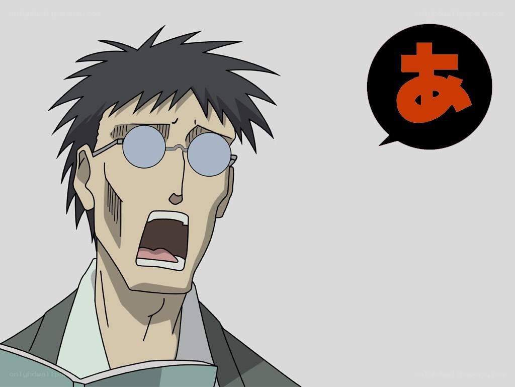 anime character shouting
