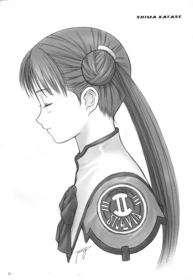 anime character side profile
