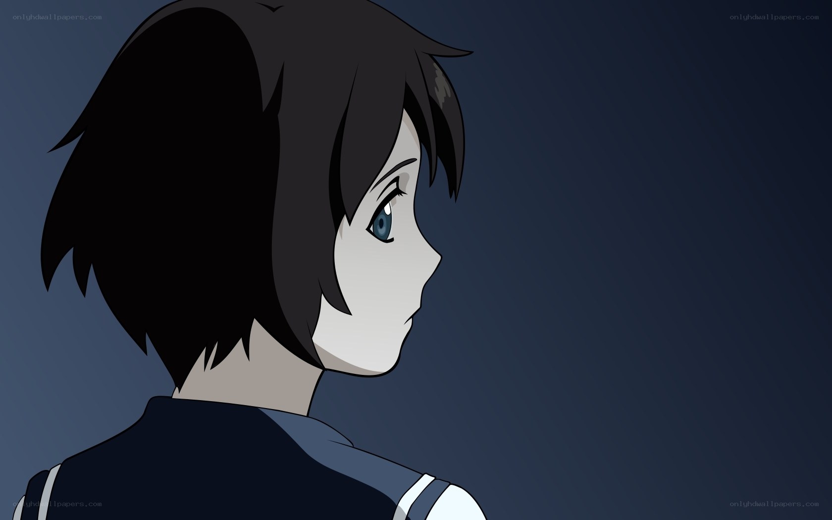 anime character side profile