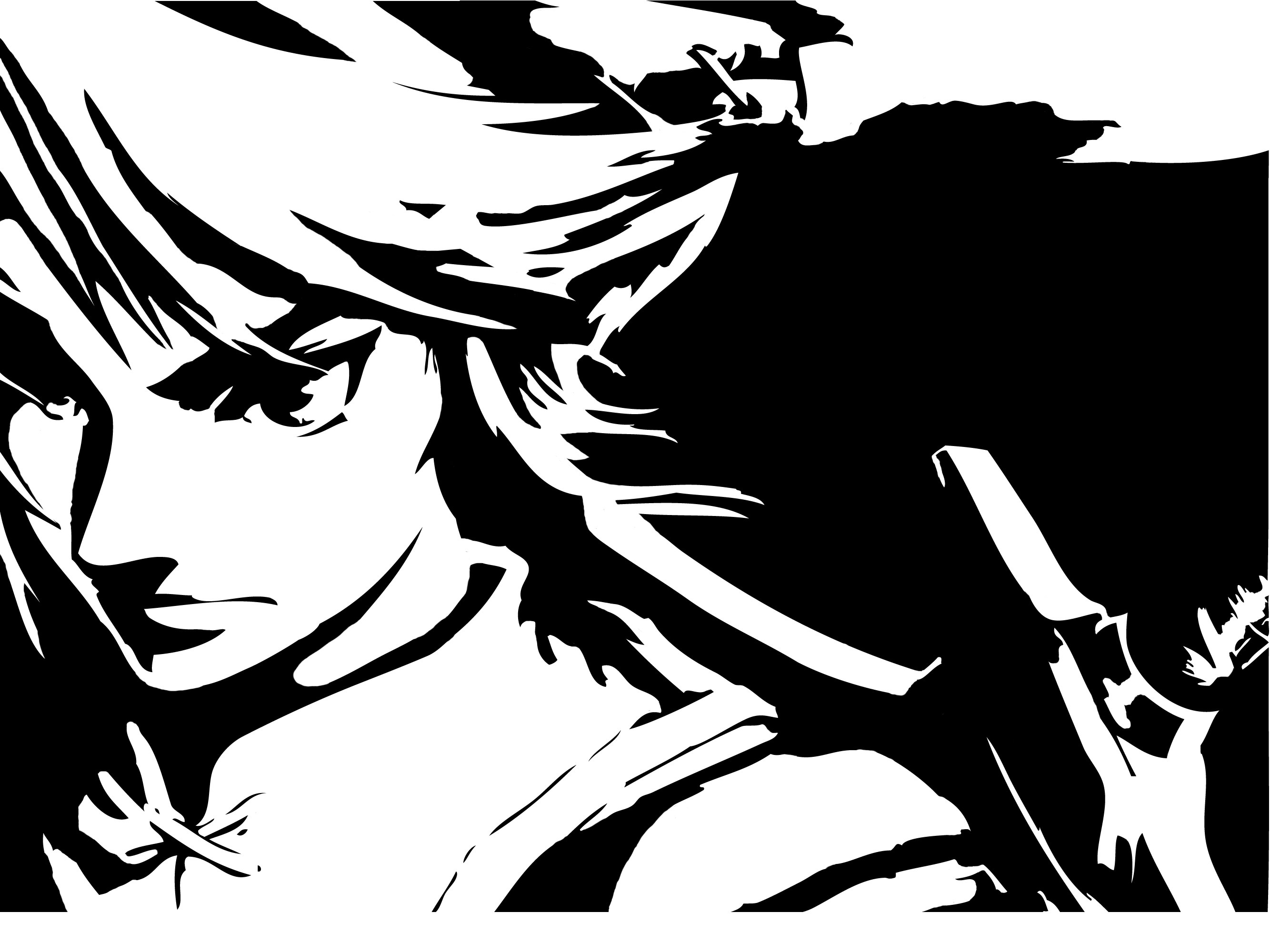 anime character silhouette