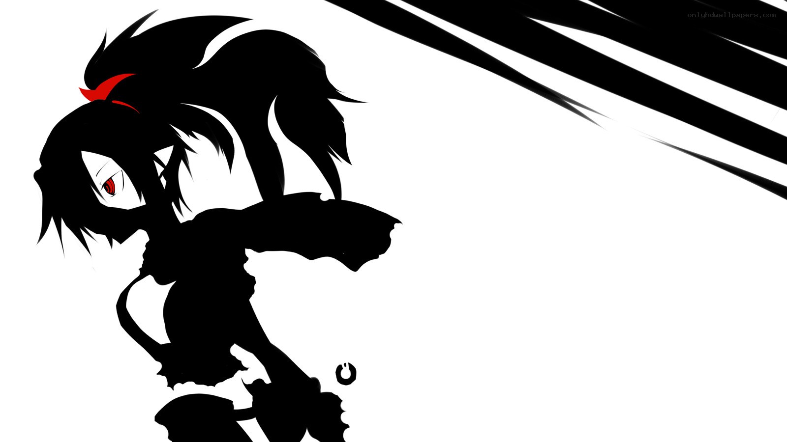 anime character silhouette