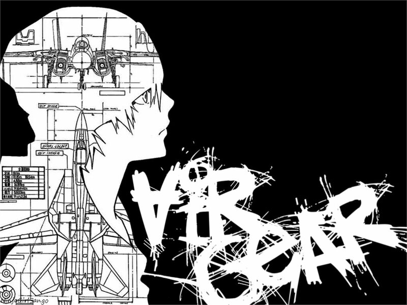 Anime Character Silhouette — Black, Dramatic, Manga