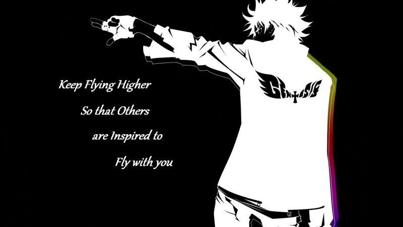 Anime Character Silhouette — Black, Inspirational