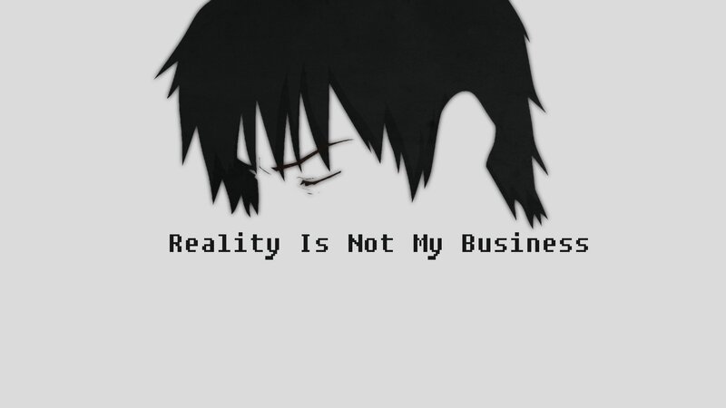 Anime Character Silhouette — Black, Minimalist