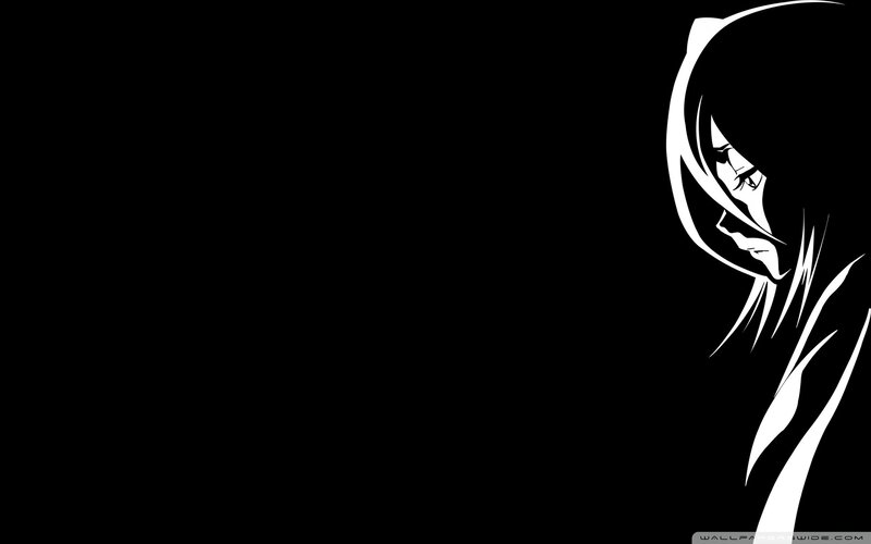 Anime Character Silhouette — Black