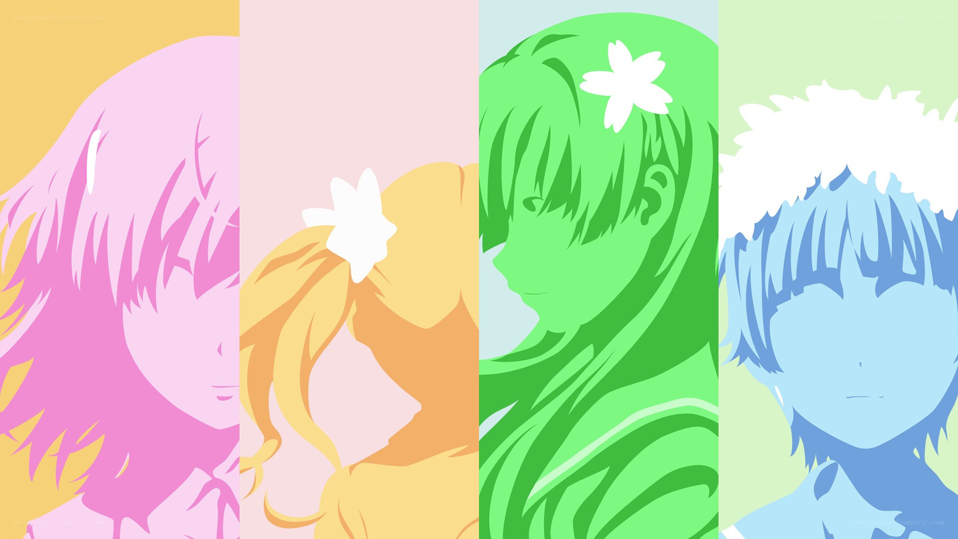 anime character silhouettes