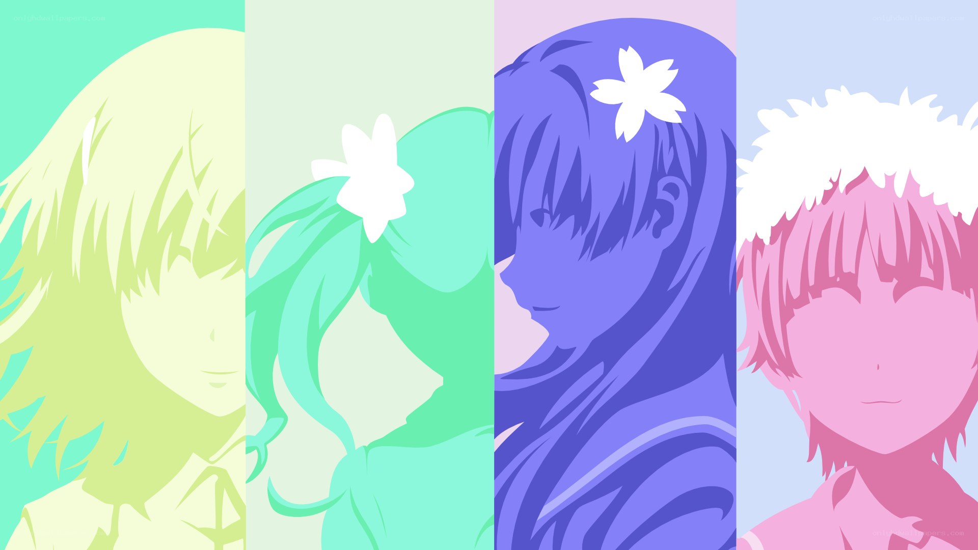 anime character silhouettes