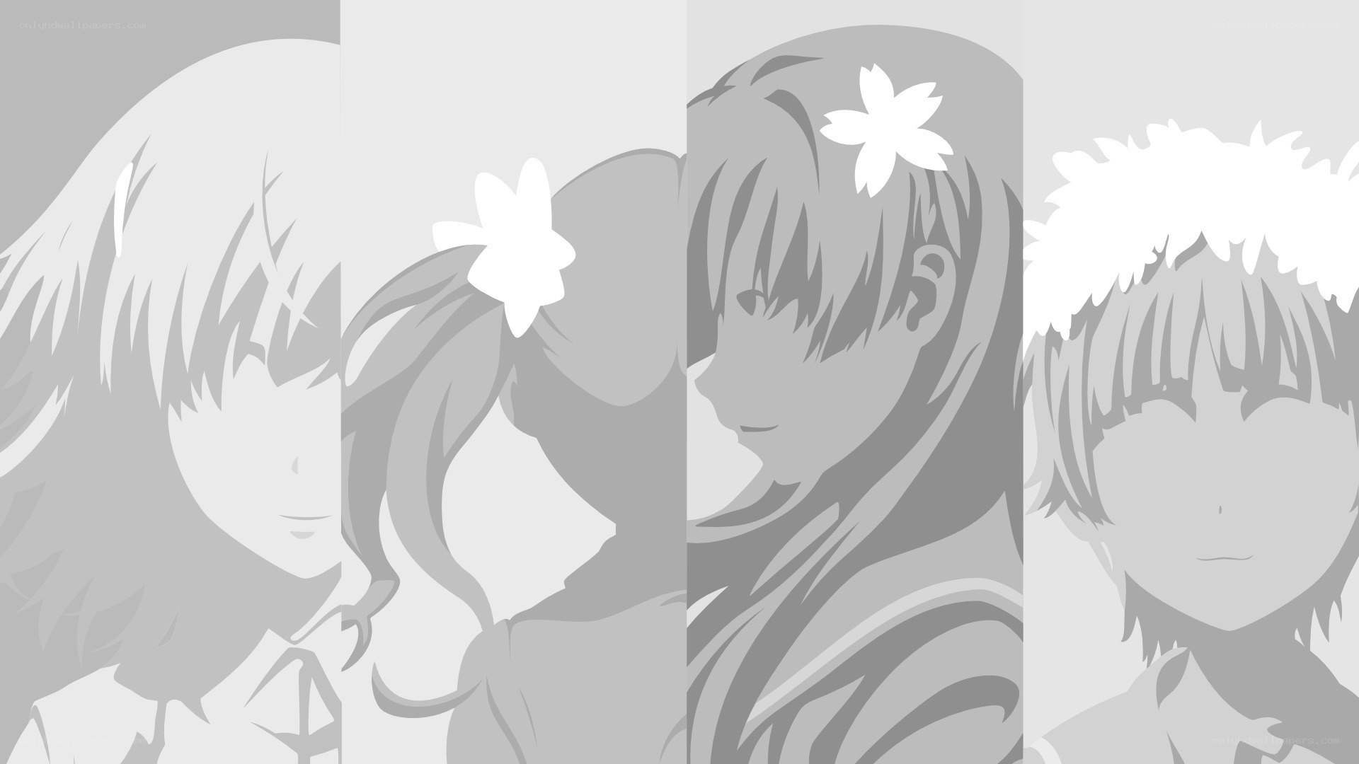 anime character silhouettes