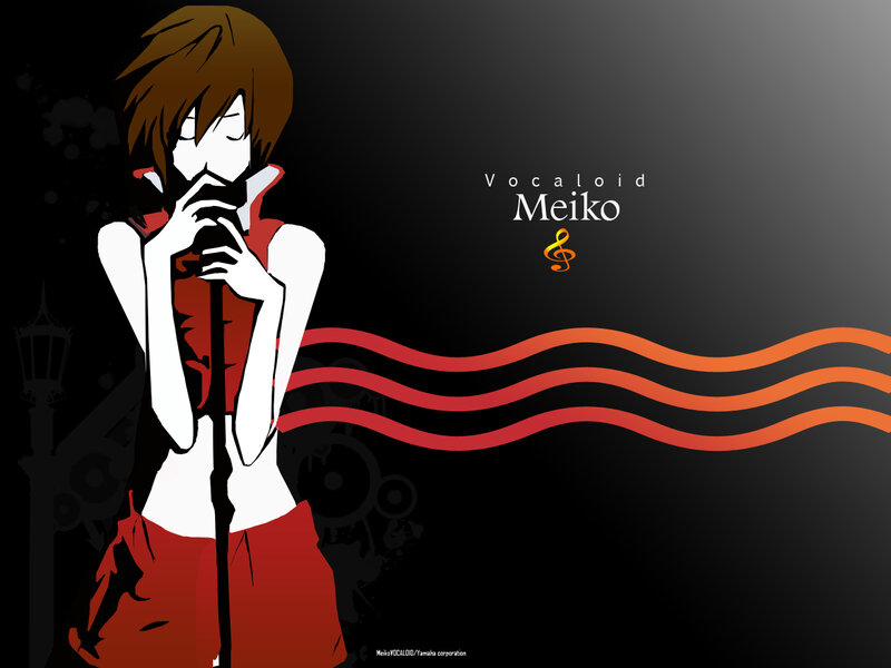 Anime Character Singing — Black, Dramatic