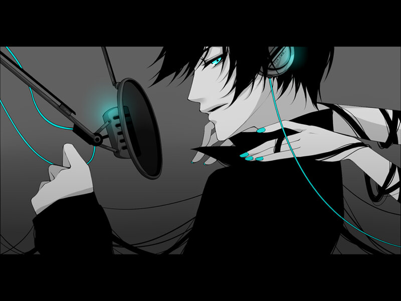 Anime Character Singing — Black