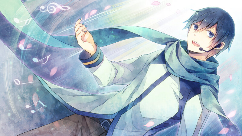 Anime Character Singing — Blue, Serene