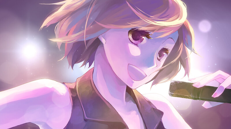 Anime Character Singing — Purple, Dramatic