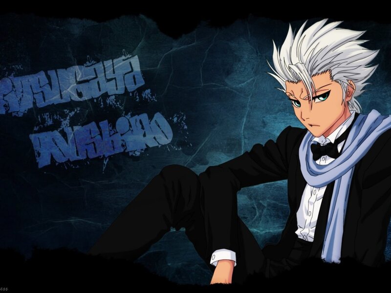 Anime Character Sitting — Black, Serious, Tuxedo