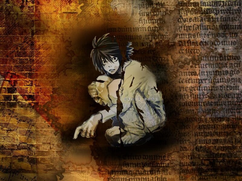 Anime Character Sitting — Brown, Dramatic, Manga