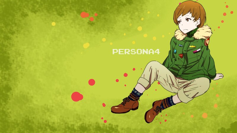 Anime Character Sitting — Green, Calm, Jacket