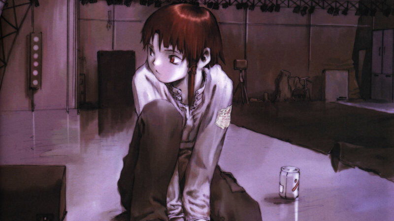 anime character sitting in a room