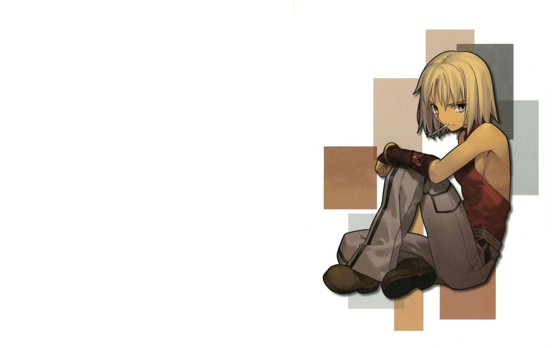 anime character sitting on floor