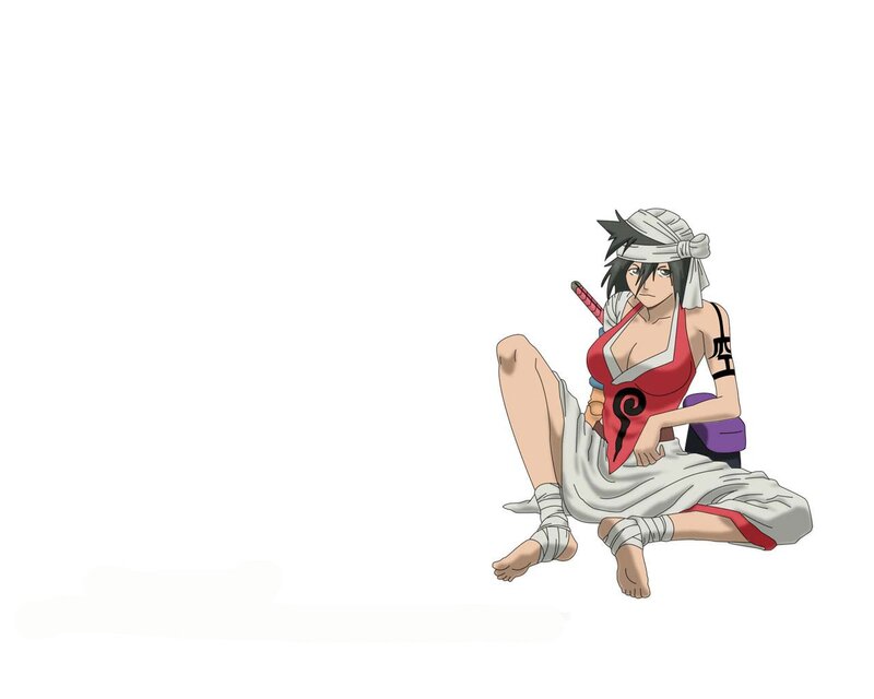 anime character sitting on ground