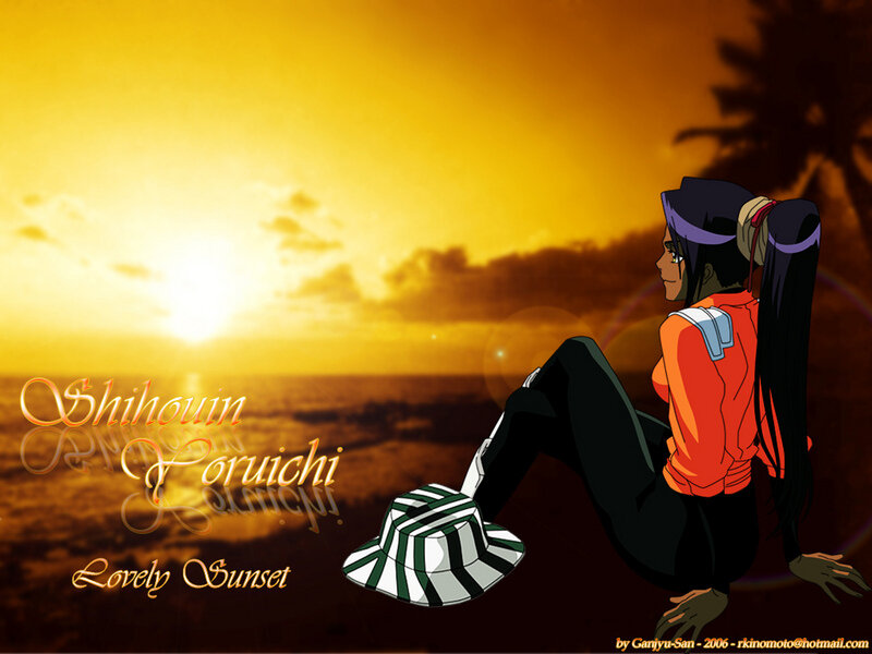 Anime Character Sitting — Orange