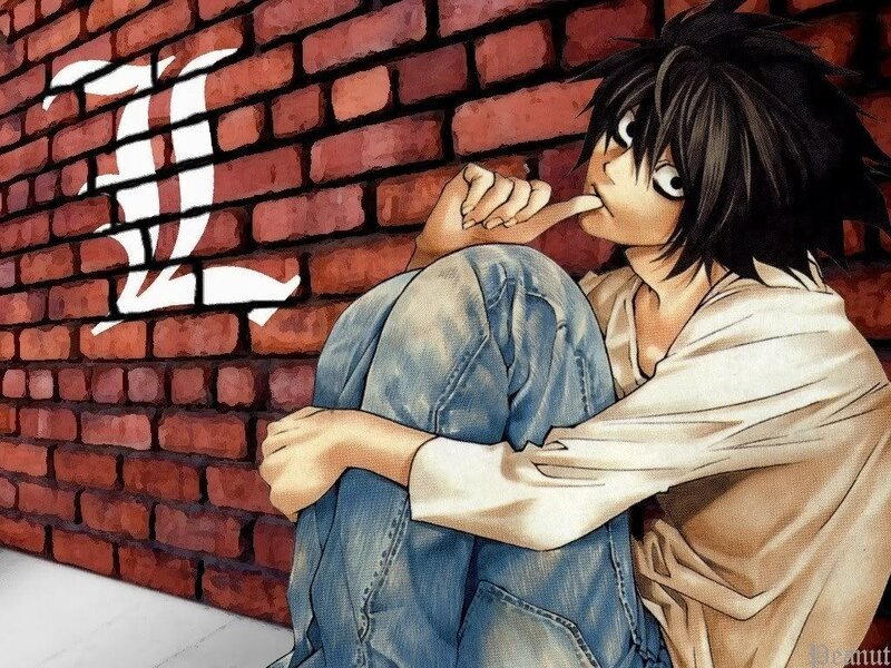 Anime Character Sitting — Red