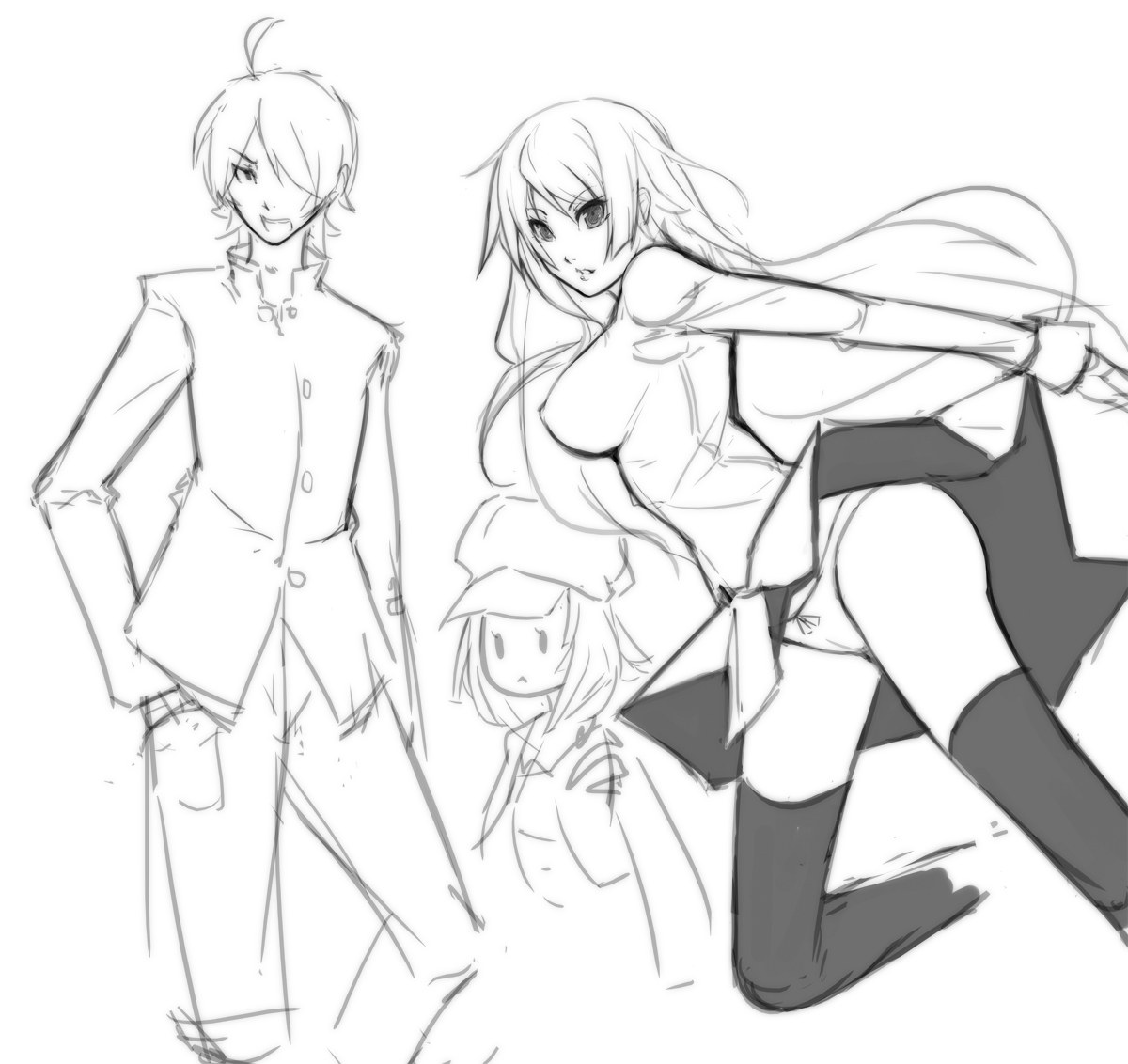 anime character sketch