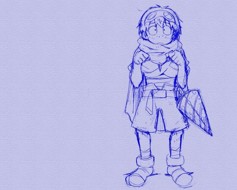 anime character sketch
