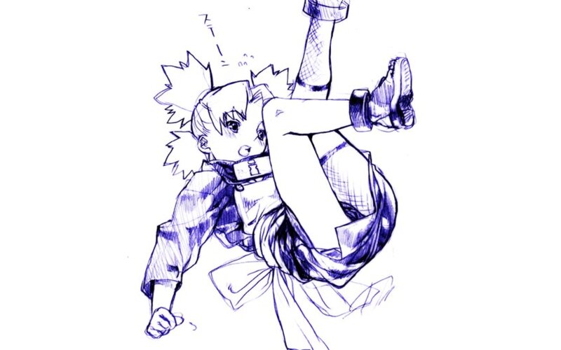 anime character sketch