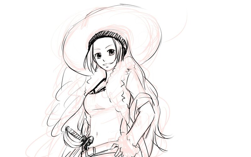 anime character sketch