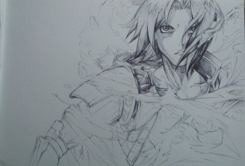 anime character sketch