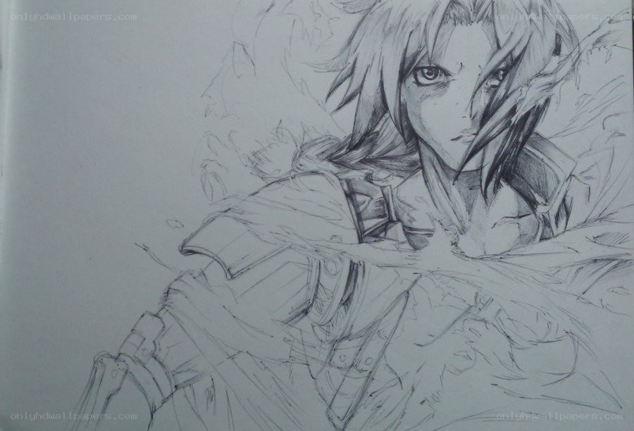 anime character sketch