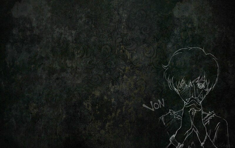 Anime Character Sketch — Black, Dark